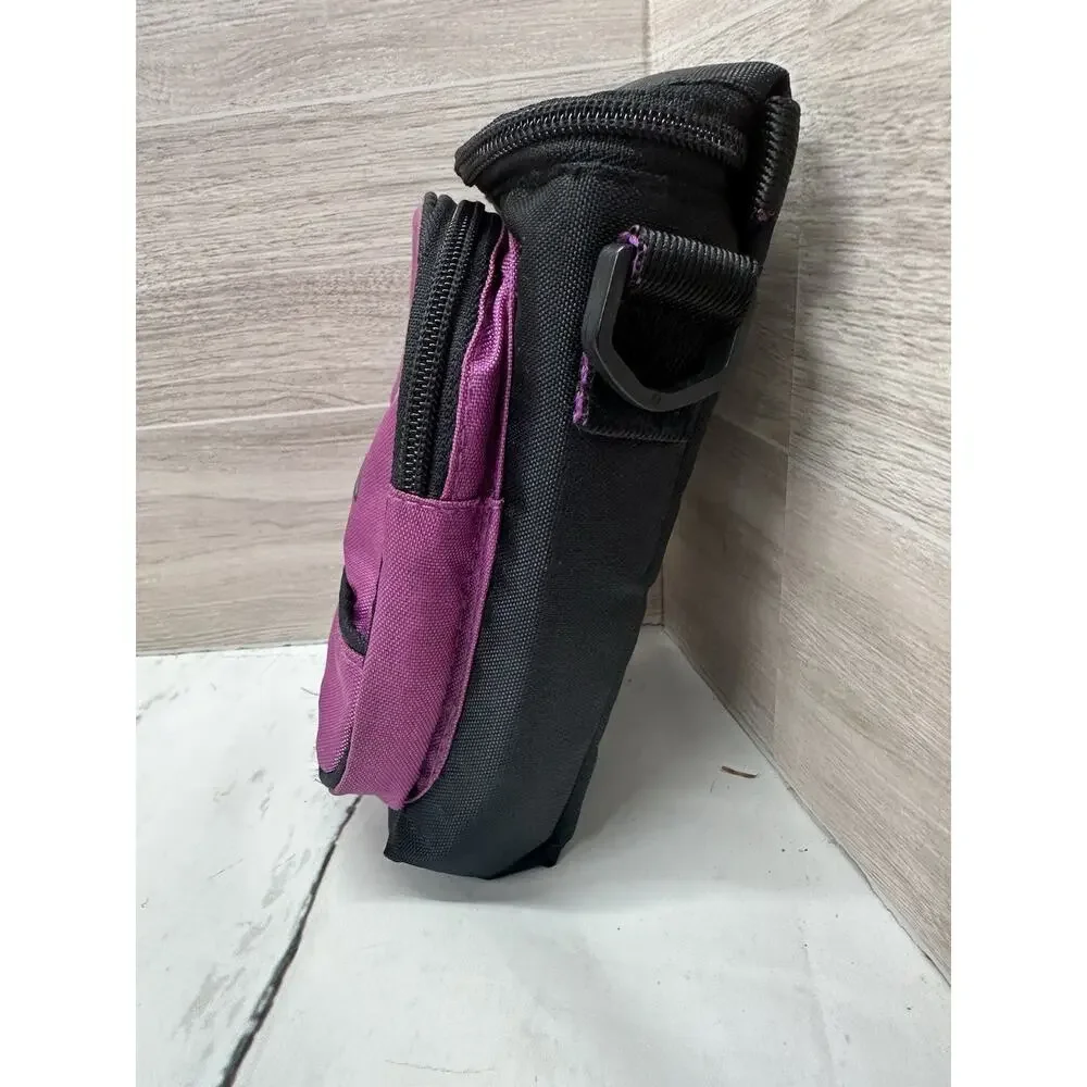 Vintage 90s Quality Camera Accessories Purple & Black Soft Camera Bag & Strap
